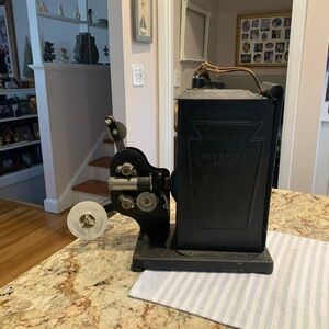 Keystone Vintage Film Projector in Black